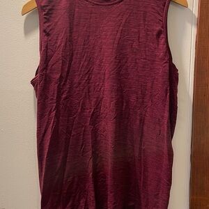 Alphalete Men’s Hero Tank - Black Cherry - Medium